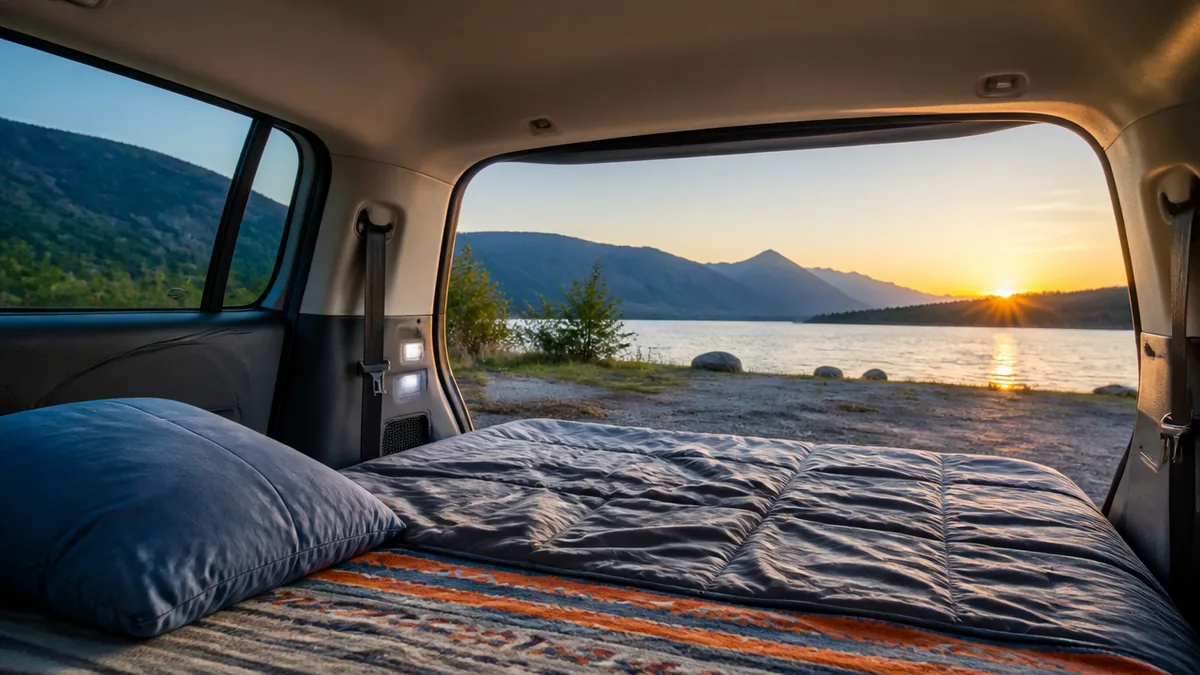 車で寝る完全ガイド｜安全に快眠するための5つの準備と絶対避けたいNG行動のアイキャッチ画像