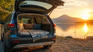 アウトランダーPHEV車中泊が快適すぎる理由｜1500W電源とフルフラット1650mmの全活用術のアイキャッチ画像