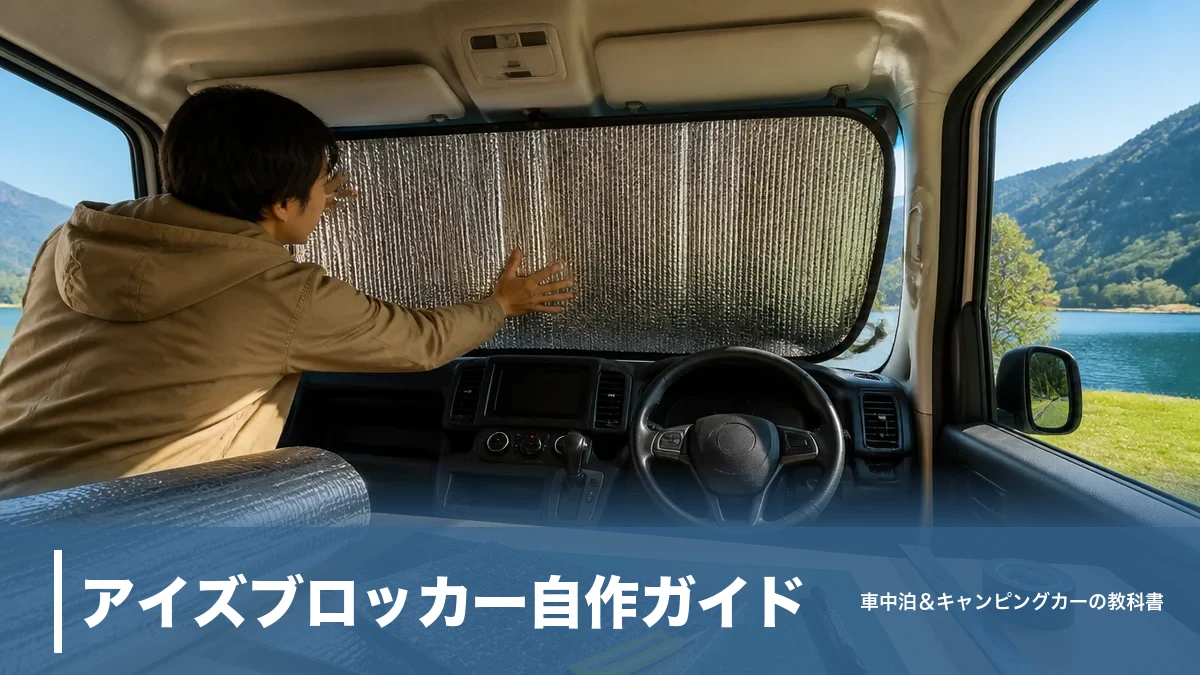 アイズブロッカー自作ガイド｜材料費700円で作る遮光シェードと純正2万円台の違いのアイキャッチ画像
