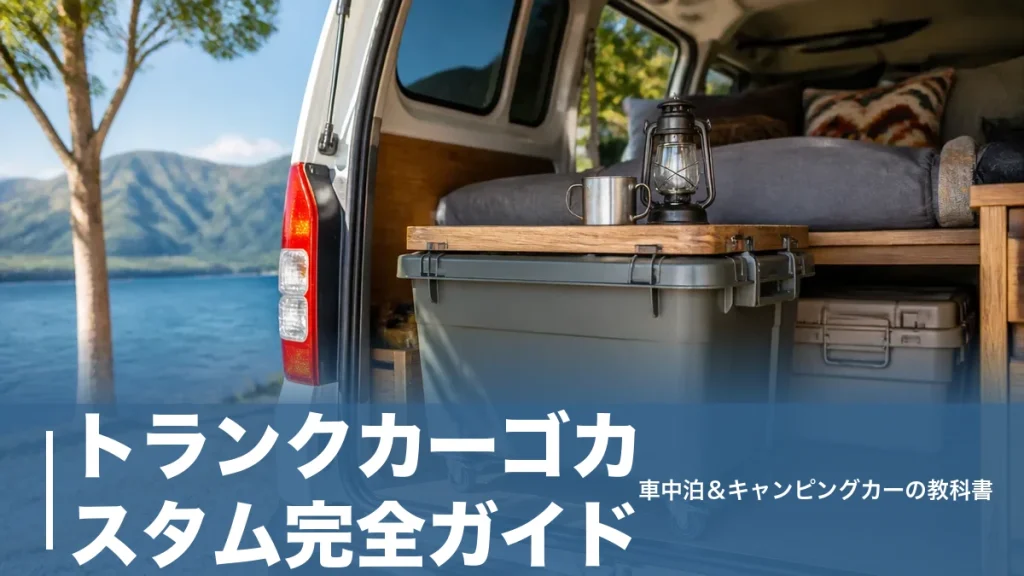 トランクカーゴカスタム完全ガイド｜天板DIYからキャスターまで車中泊収納を格上げする方法のアイキャッチ画像