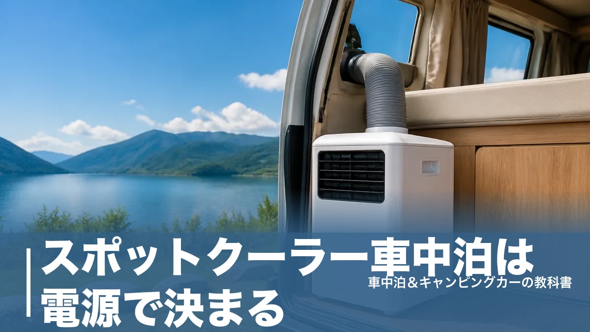 スポットクーラー車中泊は電源で決まる｜5モデル比較と失敗しない選び方のアイキャッチ画像