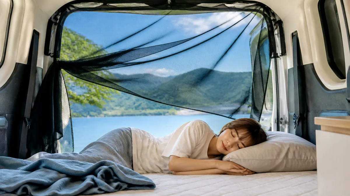 電源を使わず涼しく眠る5つの工夫の解説画像