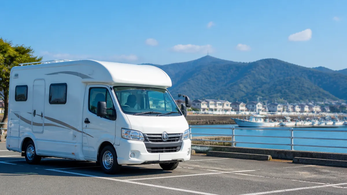 RVパーク用宗の完全ガイド｜1泊3,500円・温泉徒歩3分で楽しむ港町の車中泊のアイキャッチ画像