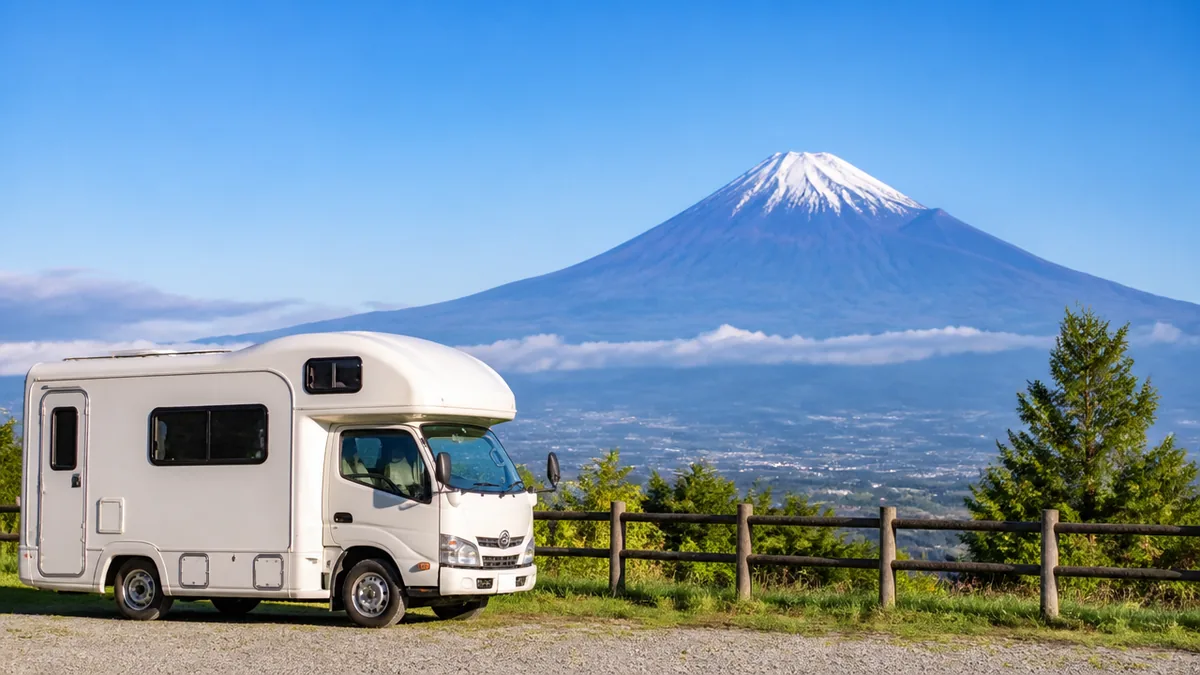 RVパークふじすその完全ガイド｜1泊3,300円・富士山ビューで楽しむ裾野の車中泊のアイキャッチ画像