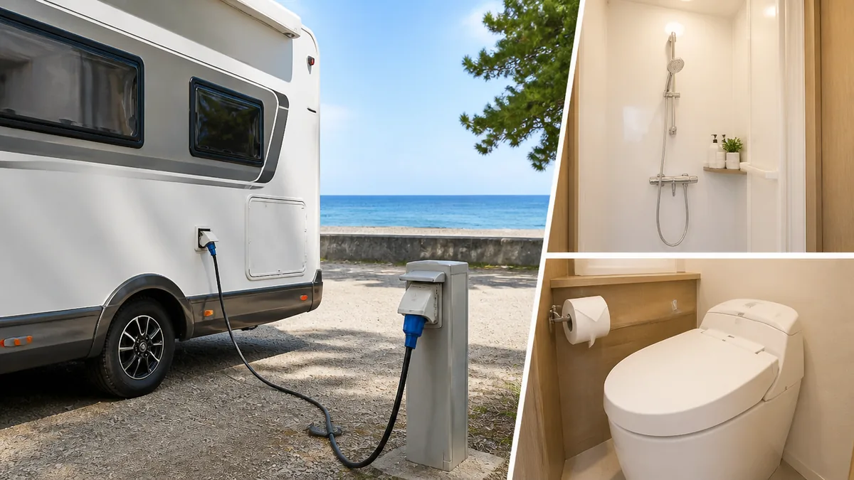 電源・シャワー・トイレはどこまで整う？設備を1つずつ確認の解説画像