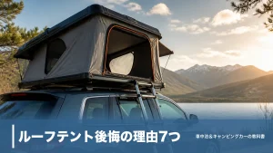 ルーフテント後悔の理由7つ｜75kgの重さと1,550mm制限の落とし穴のアイキャッチ画像