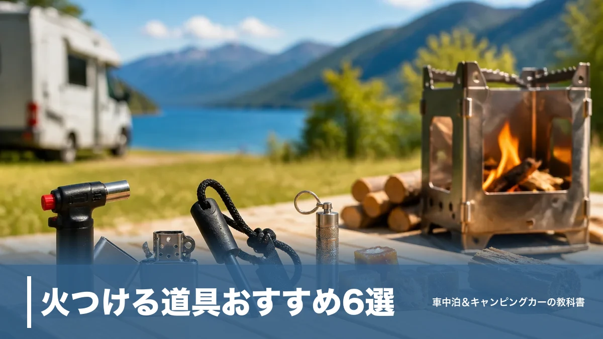 火つける道具おすすめ6選｜980円の着火剤から2,980℃のメタルマッチまで車旅目線で比較のアイキャッチ画像
