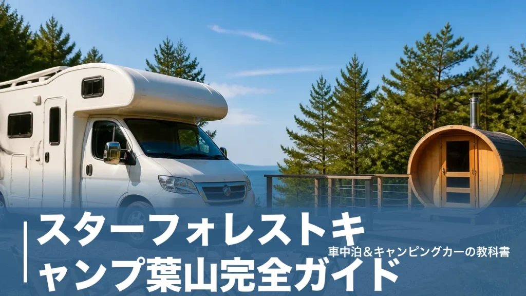 スターフォレストキャンプ葉山完全ガイド｜RVサイト6,000円〜とヒノキ貸切サウナのアイキャッチ画像