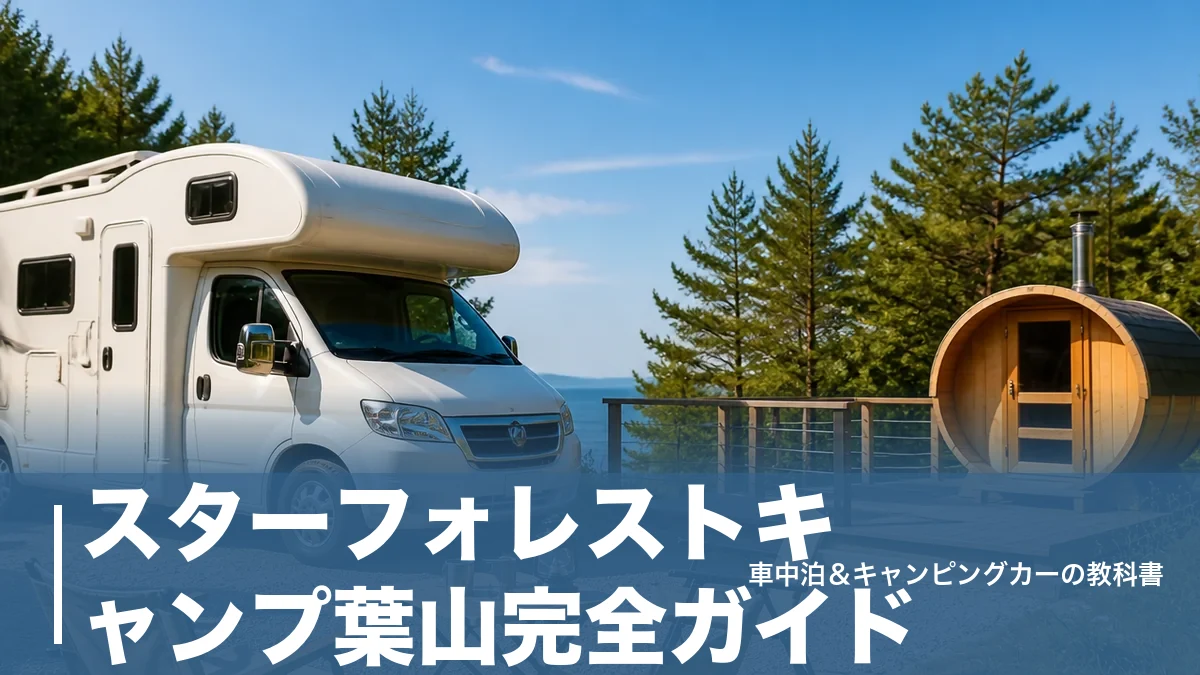 スターフォレストキャンプ葉山完全ガイド｜RVサイト6,000円〜とヒノキ貸切サウナのアイキャッチ画像