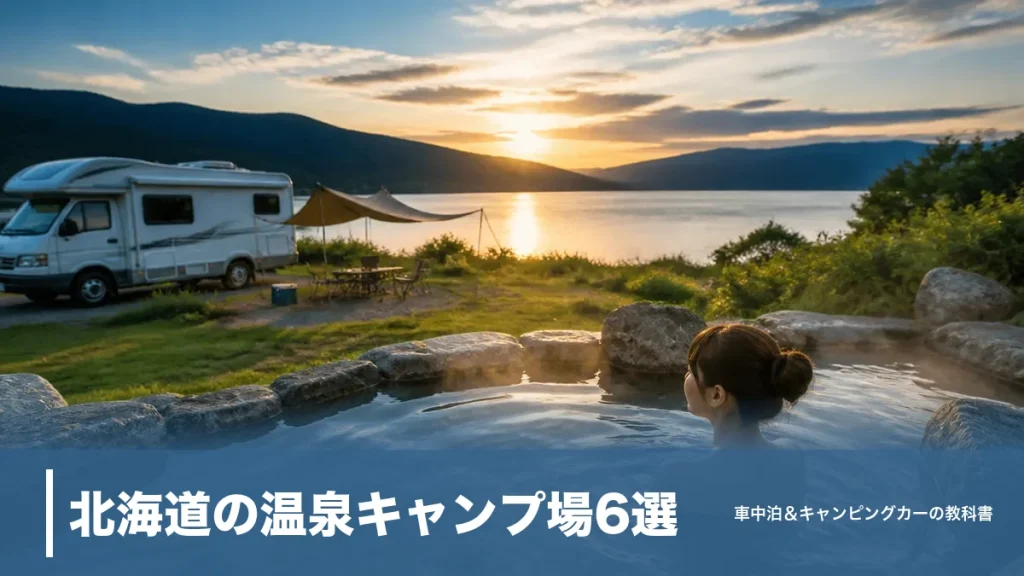 北海道の温泉キャンプ場6選｜入浴無料〜1,300円で選ぶ料金と営業期間の全比較のアイキャッチ画像