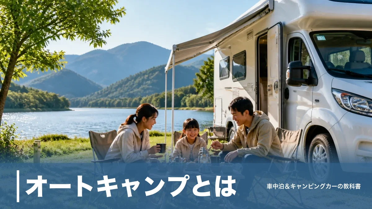 オートキャンプとは？普通のキャンプとの違いと1泊5,246円で始める全知識のアイキャッチ画像