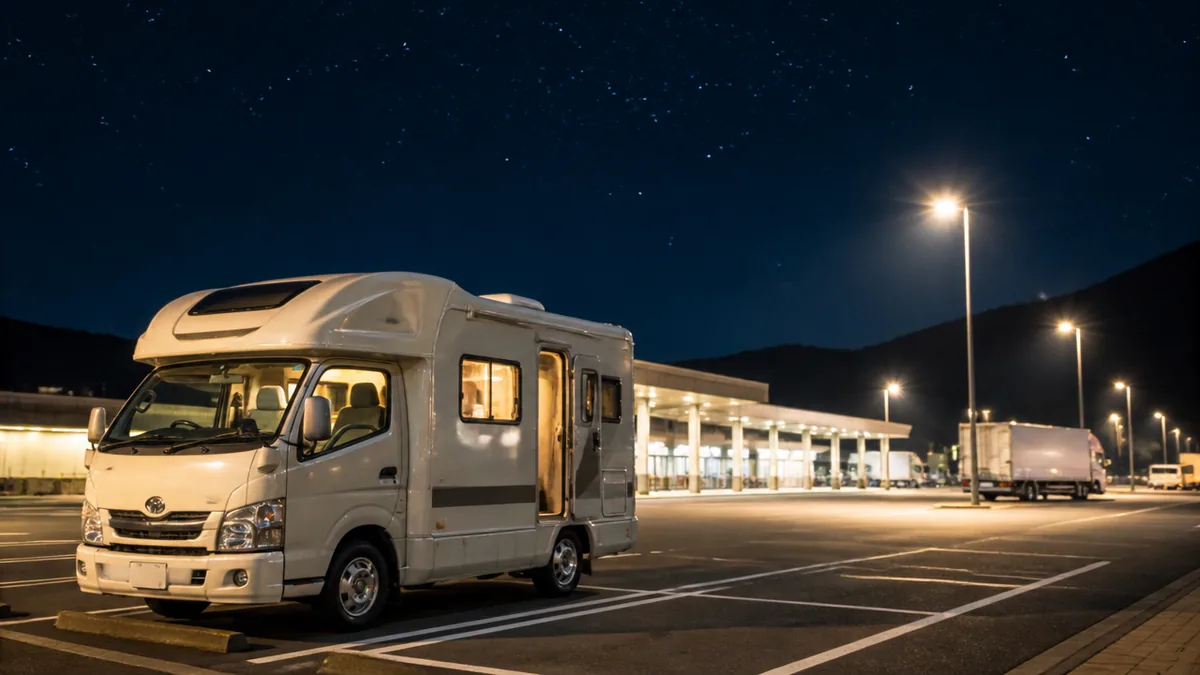 車中泊でサービスエリアは怖い？夜間の不安を消す7つの安全対策と本当の危険度のアイキャッチ画像