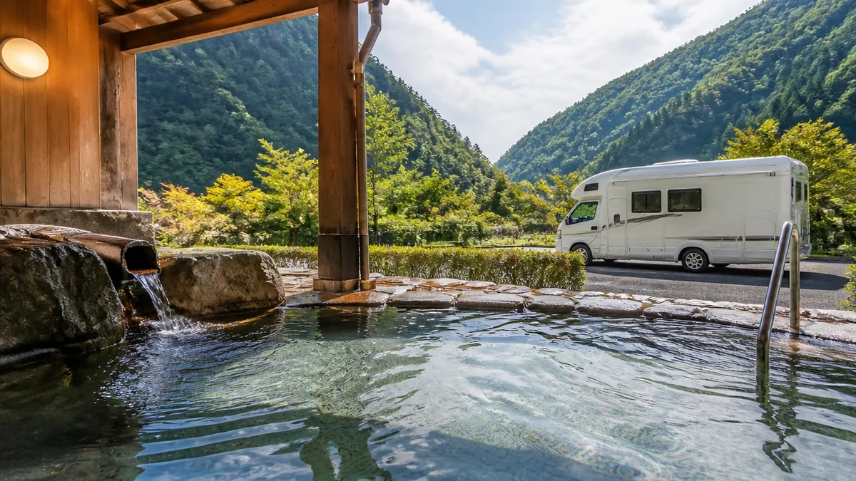 板取川温泉バーデェハウスは車旅の拠点になるのかの解説画像