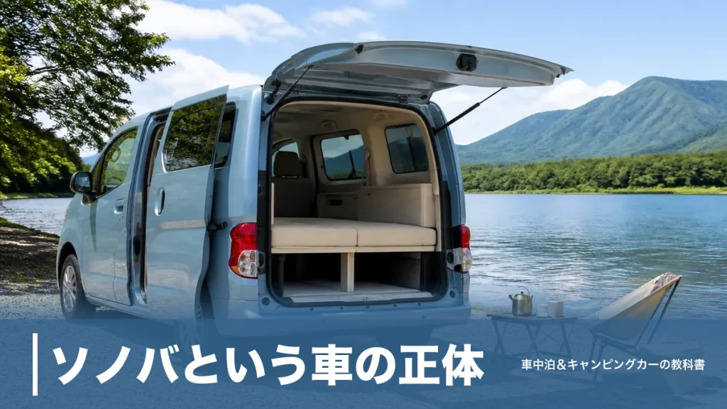 ソノバという車の正体｜468万円のNV200ベース車で車中泊まで完結する理由のアイキャッチ画像