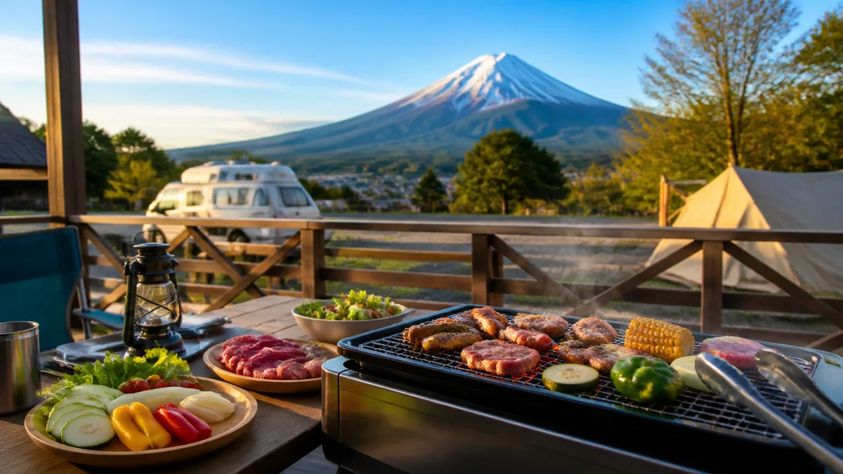 食事はどうする？BBQデッキとカフェの使い方の解説画像