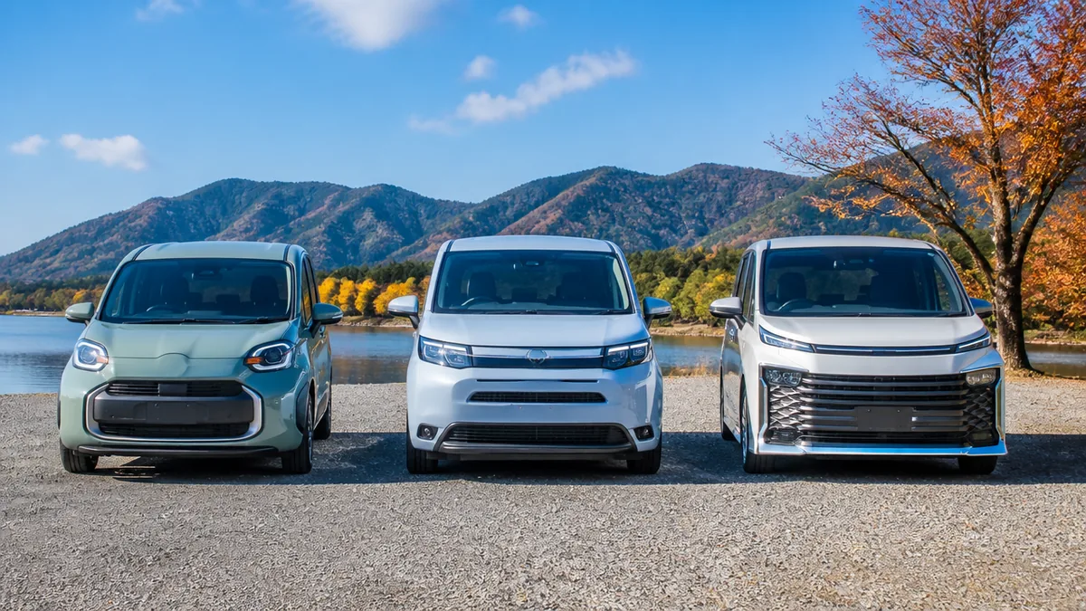 現行3車種の寸法を、公式値で正面から並べてみるの解説画像